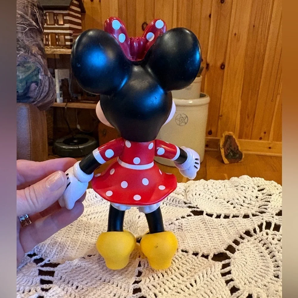 Disney Minnie Mouse Red and Yellow poseable figurine